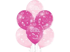 Party Factory Latexballon Ø 25 cm Baby Girl 10 Stück* Geschenkartikel