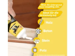 Pattex Montagekleber Kleben statt Bohren Kraftkleber weiß 250g Tube* Regal Weiß
