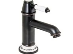 PaulGurkes Schwarze Retro Waschtischarmatur Einhandmischer Bordüre Nostalgie Wasserhahn* Bordüren