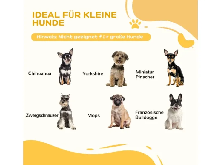PawHut Absperrgitter mit 2 Stützfüßen und 4 Paneelen* Hundebedarf
