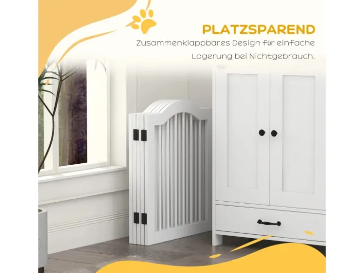 PawHut Absperrgitter 5-Teilig 254 5 x 61 cm* Hundebedarf