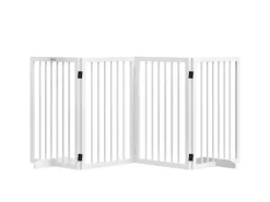PawHut Absperrgitter 4-Teilig 206 x 76 cm Faltbar mit 2 Stützfüßen