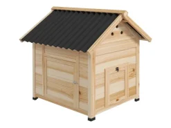PawHut Entenstall aus Holz mit Kippdach Doppeltür 78 x 90 x 92 cm* Kleintierbedarf