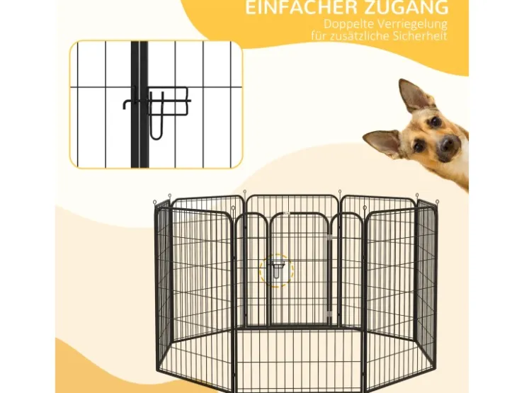 PawHut Freigehege Individuell Gestaltbare Form mit Tür 80 x 100cm* Kleintierbedarf
