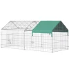 PawHut Freigehege Laufgitter mit Abdeckung 220 x 103 x 103 cm* Kleintierbedarf