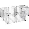 PawHut Gittergehege Metallgitter Flexibel Umformbar 106 x 73 x 36 cm* Kleintierbedarf
