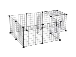 PawHut Gittergehege Metallgitter Flexibel Umformbar 106 x 73 x 36 cm* Kleintierbedarf