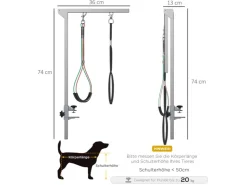 PawHut Haustier Fellpflege mit Klemme Haunch-Halter* Hundebedarf