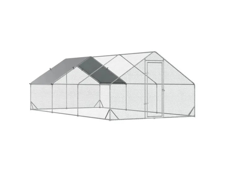 PawHut Hühnerstall XXL Outdoor mit Schatten Dach Schloss* Kleintierbedarf