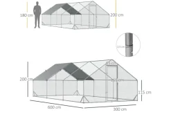 PawHut Hühnerstall XXL Outdoor mit Schatten Dach Schloss* Kleintierbedarf