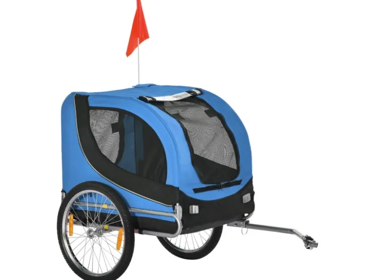 PawHut Hundeanhänger Hunde Fahrrad Anhänger Reflektor* Kleintierbedarf