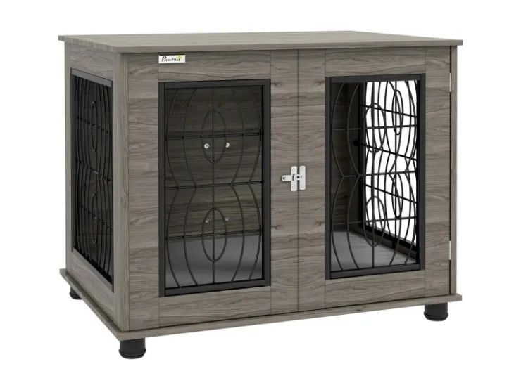 PawHut Hundebox mit Kissen 80 x 56 x 63cm