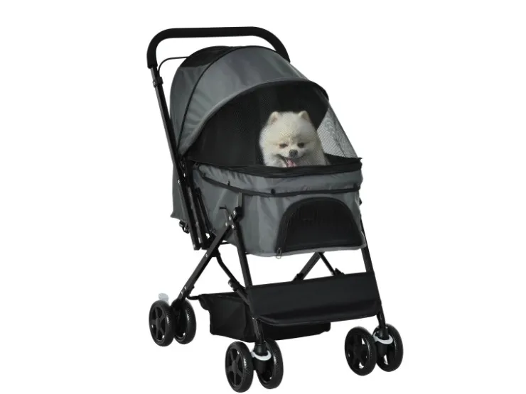 PawHut Hundebuggy für Kleine Hunde und Katzen