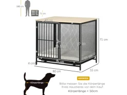 PawHut Hundehaus mit Kissen 80 x 55 x 71 cm* Hundebedarf|Kissen