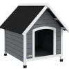 PawHut Hundehütte mit Herausnehmbarem Boden 75 x 88 x 82 cm* Hundebedarf