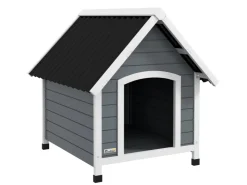 PawHut Hundehütte mit Herausnehmbarem Boden 75 x 88 x 82 cm* Hundebedarf