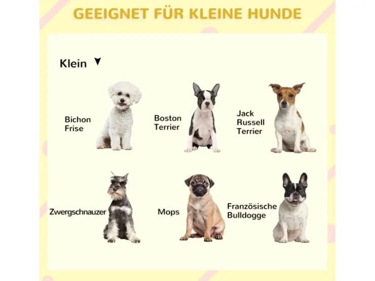 PawHut Hundehütte mit Terrasse