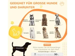 PawHut Hundekäfig Hundebox Stahl MDF Eiche 106B x 60T x 76H cm* Hundebedarf