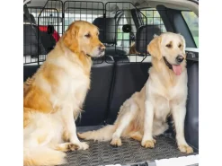 PawHut Hundeschutzgitter Hundegitter Verstellbar Stahl* Hundebedarf