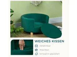 PawHut Hundesofa mit Rückenlehne und Holzbeine bis 4,5 kg* Sofas