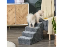 PawHut Hundetreppe 4 Stufig* Sofas|Hundebedarf