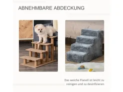 PawHut Hundetreppe 4 Stufig* Sofas|Hundebedarf