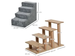 PawHut Hundetreppe 4 Stufig* Sofas|Hundebedarf