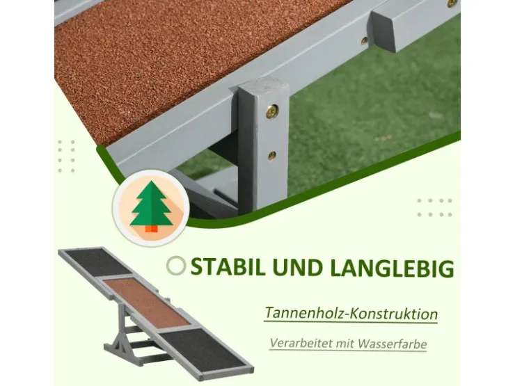 PawHut Hundewippe Hunde Agility Wippe* Hundebedarf