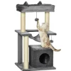 PawHut Katzenbaum 90 cm mit Hängematte* Katzenbedarf