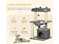 PawHut Katzenbaum 90 cm mit Hängematte* Katzenbedarf
