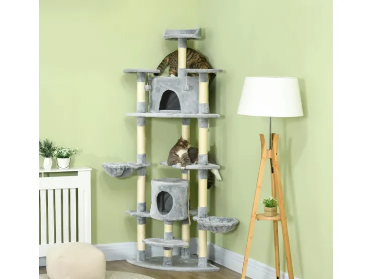 PawHut Katzenbaum Ecke Katzenkratzbaum