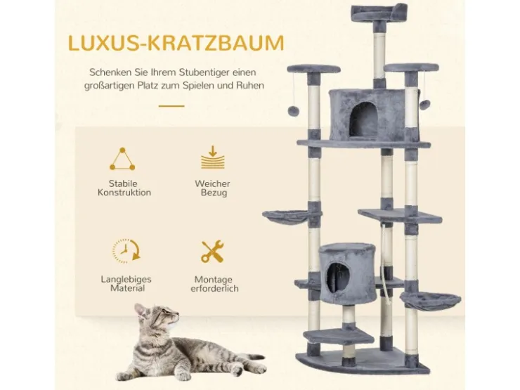 PawHut Katzenbaum Ecke Katzenkratzbaum
