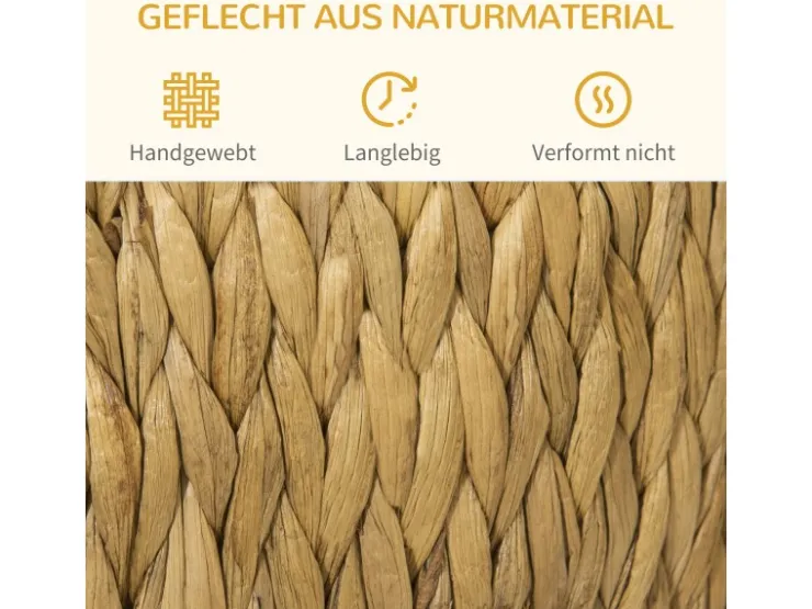 PawHut Katzenhöhle aus Rattan 2-in-1 Design