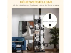 PawHut Katzenkratzbaum 240-260 cm Deckenhoch mit Sisalseil* Katzenbedarf