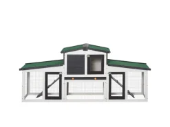 PawHut Kleintierstall mit Freigehege 204 x 45 x 80 cm