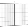 PawHut Pet Playpen Welpenzaun aus Stahl Schwarz 80L x 1,5B x 100H cm* Kleintierbedarf