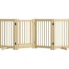 PawHut Schutzgitter Kiefernholz Naturholz 204L x 36B x 75H cm* Kleintierbedarf