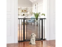 PawHut Türschutzgitter Ohne Bohren und mit Auto-Close* Hundebedarf
