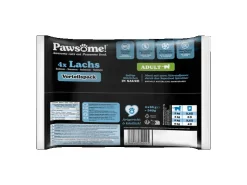 Pawsome Katzen-Nassfutter Adult Lachs 85 g 4er Flowpack* Katzenbedarf