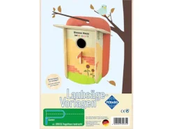 Pebaro Laubsägevorlage Vogelhaus Bunt Bedruckt* Vogelbedarf