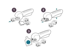Pebaro Prägestempel-Set Papier Prägezange* Bastelzubehör
