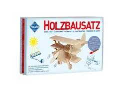 Pebaro Solar-Bausatz Dreidecker mit Motor