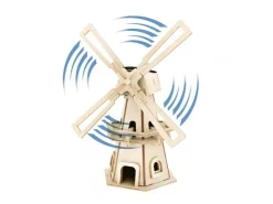 Pebaro Solar-Bausatz Windmühle mit Motor