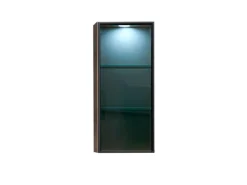 Pelipal Vitrinen-Wandschrank Quantum 05 Riviera Eiche quer NB 30 cm