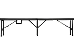 Perel Klappbank Polyrattan-Optik Schwarz* Sitzbänke