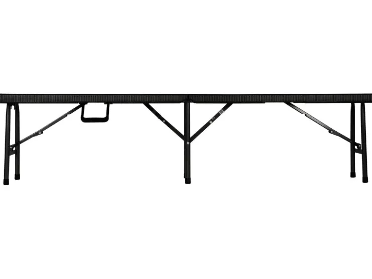 Perel Klappbank Polyrattan-Optik Schwarz* Sitzbänke
