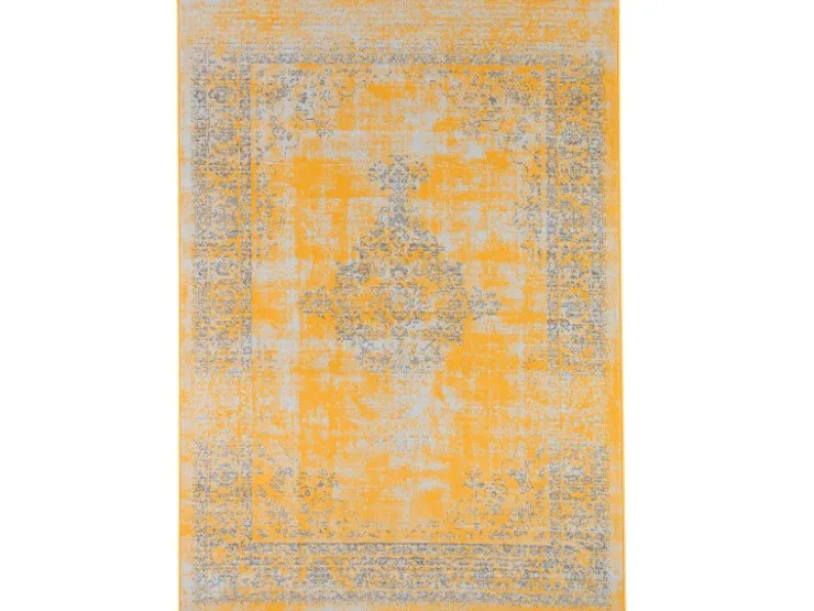 Pergamon Designer Teppich Passion Vintage Bordüre Safran Gelb 185x270cm* Bordüren