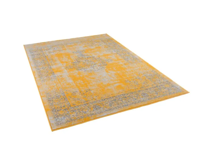 Pergamon Designer Teppich Passion Vintage Bordüre Safran Gelb 120x170cm* Bordüren