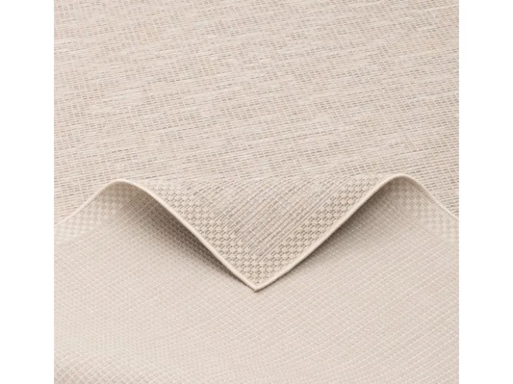 Pergamon In & Outdoor Teppich Flachgewebe Ottawa Bordüre Beige 140x200cm* Bordüren