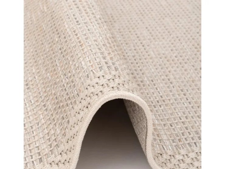Pergamon In & Outdoor Teppich Flachgewebe Ottawa Bordüre Beige 140x200cm* Bordüren